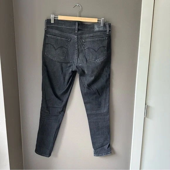 Levi’s 711 Skinny Jean Embroidered Black Denim - Picture 5 of 5